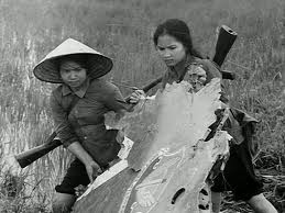 Vietnamese guerrillas -- the guerilla forces and the North Vietnamese Army together defeated the huge superpower the USA