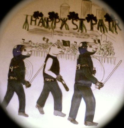 PSNI MARCHING IN NY ST. PATRICK'S DAY PARADE 2014