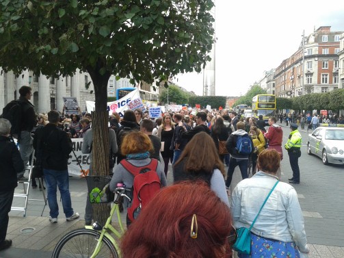 Protest Caesarian etc rally 20Aug2014