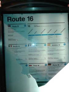 Torn Dublin Bus poster airport