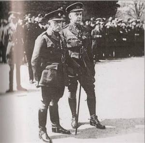 Lord John French and General Macready, probably 1920