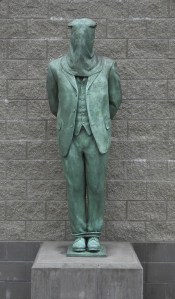 Molly Maguires tribute statue by Zenos Frudrakis in Molly Maguires Memorial Park, Mahanoy City, Pennsylvania, USA 