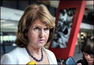 Joan Burton angry maybe