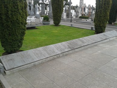 Plaques in Glasnevin's Republican Plot recording the names of 77 of the 81 Irish Volunteers officially executed by the Free State between November 1922 and May 1923. Their police and military killed about another 150 without judicial procedure.
