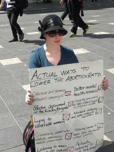 Some suggested actions for lowering the abortion rate which involve caring for people instead of just foetuses 