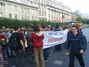 West side, O'Connell Street central pedestrian reservation, Dublin, just near Spire