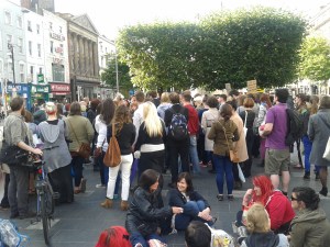 Sitters and Standers mid-way through the demonstration