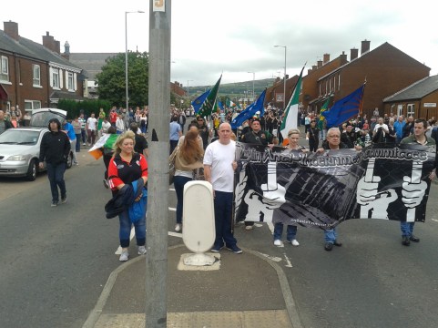 One of the Dublin Anti-Internment Committee banners