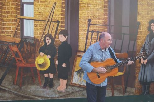 Paul OBrien Merchants Road Mural playing
