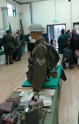 Memorabilia of the British Army were there too -- and a reminder that initially It was mostly Irish units fighting to suppress the Rising.