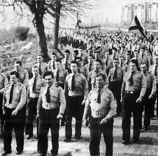 Blueshirts marching, 1930s (Photo sourced from Internet) 