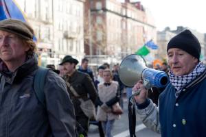 Section of the January march to save Moore Street, organised by the Save Moore Street 2016 umbrella group