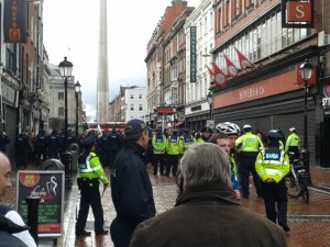 North Earl St. after incident (facing westward). (Photo D. Breatnach)