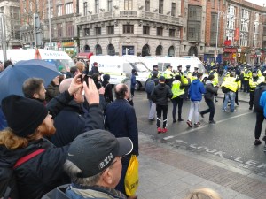 Standoff Abbey St. junction O'Connell St, facing westward (Photo D.Breatmach) 