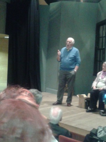 Tommy Seery singing "The Bold Labour Men" about the 1913 Lockout (Photo D.Breatnach)