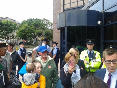 Some of the police that NAMA called to protect them from homeless families and supporters