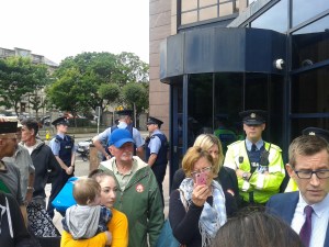 Some of the police that NAMA called to protect them from homeless families and supporters