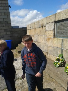 Roibeard Drummond, after laying wreath on behalf of the Asgard 1916 Society