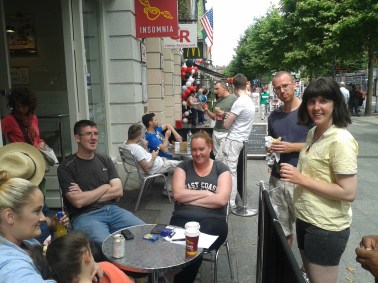 Some supporters of the five families on Wednesday