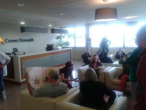 Upstairs in the Receivers' lobby (Photo: D. Breatnach)