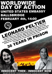 Poster produced for the Dublin solidarity picket of the US Embassy (regret the name of the artist does not come to mind at the moment)