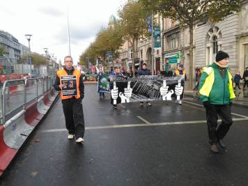 Front of the march in O'Connell Street (photo: S. Lynch 