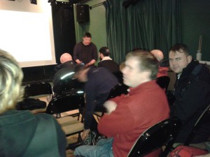 Some of the attendance at the lecture