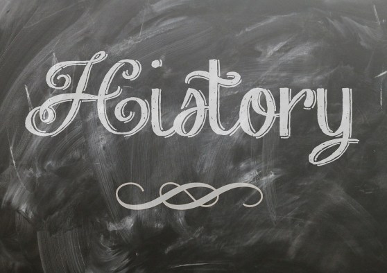 History Cursive Script Blackboard