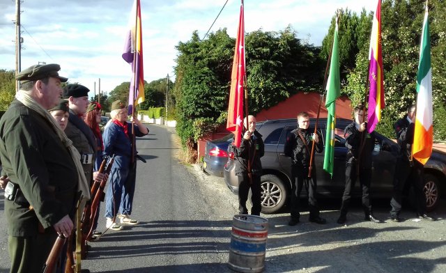 Colour Party & side view Militia GOM