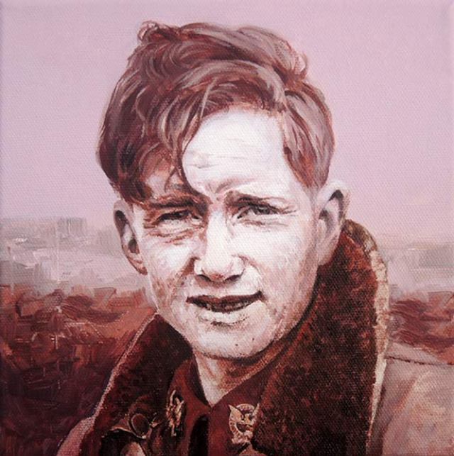 oil painting by Eoin Mac Lochlainn of Pilot Michael McGloughlin